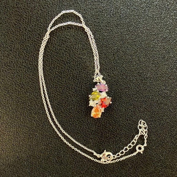 Nataliya V. Collister (NVC) Rhinestone and Crystal Cluster Pendant - Picture 1 of 5